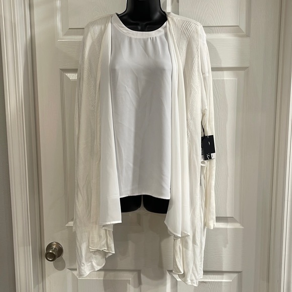 Simply Vera Vera Wang Sweaters - White Cardigan Sweater